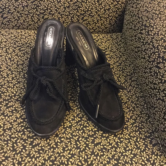 Coach sz 9.5B women’s mules - Picture 1 of 4